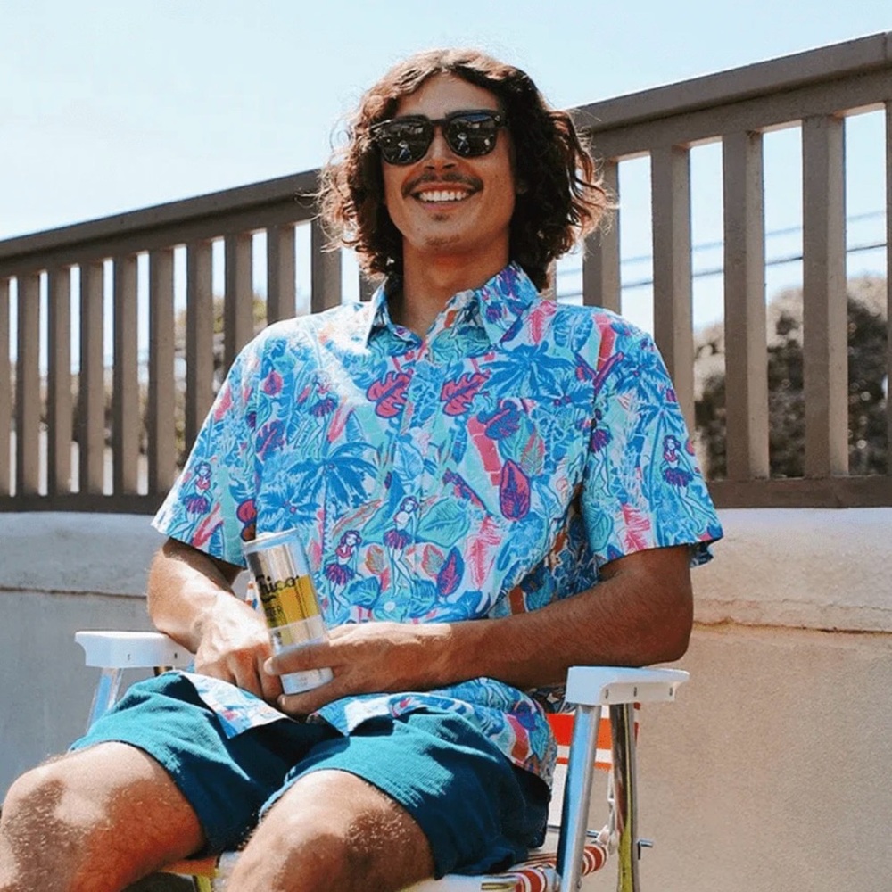 Tipsy Elves Island Breeze Hawaiian Shirt Size XXL